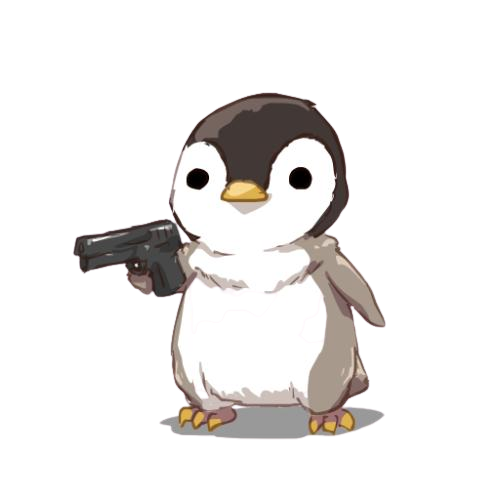 Deal With It Penguin PNG Blank Meme Template
