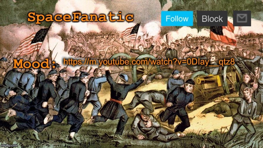 SpaceFanatic’s Civil War Announcement Template | https://m.youtube.com/watch?v=0DIay__qtz8 | image tagged in spacefanatic s civil war announcement template | made w/ Imgflip meme maker