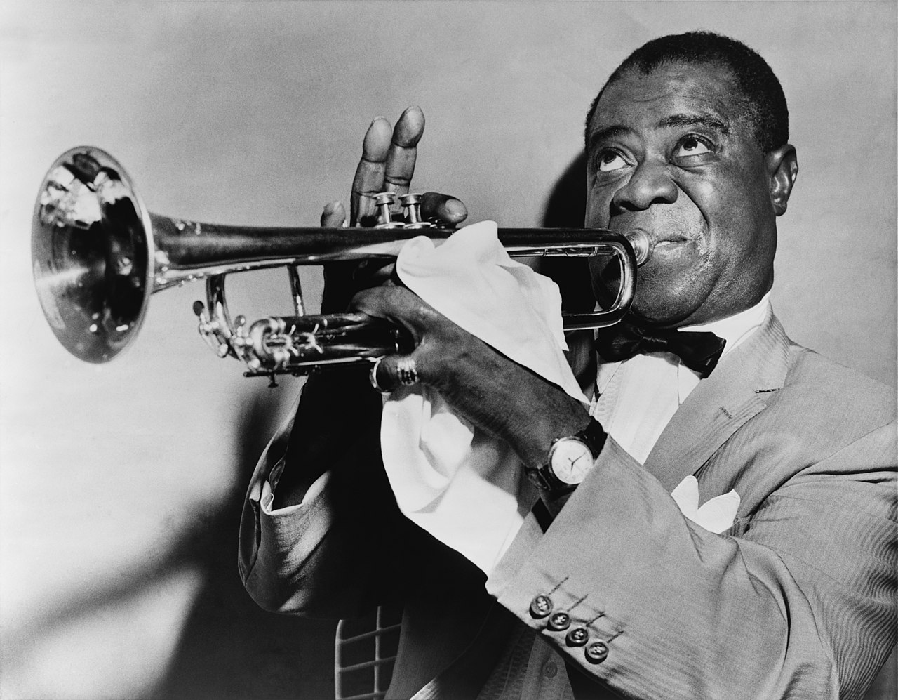 High Quality Louis "Satchmo" Armstrong Blank Meme Template