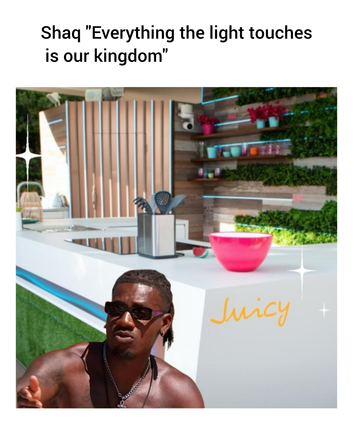 High Quality Love Island Shaq Blank Meme Template