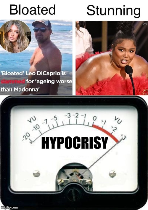 HYPOCRISY | image tagged in irony meter,memes,woke | made w/ Imgflip meme maker