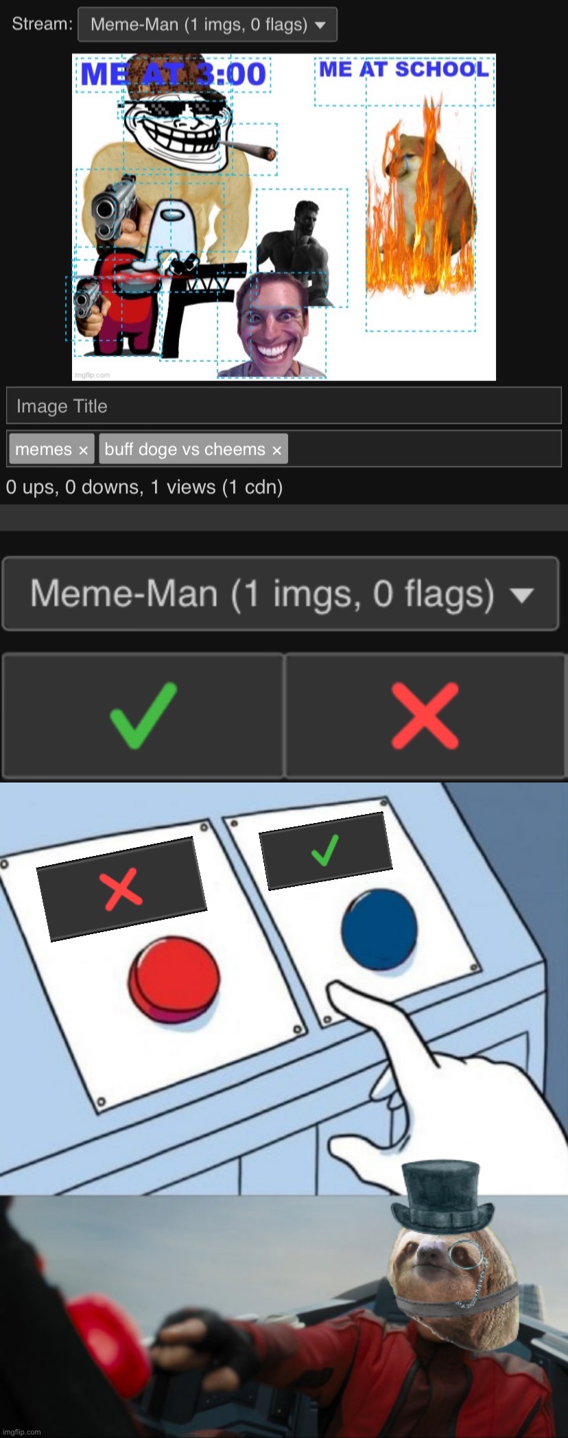 Meme man stream PSA Blank Meme Template