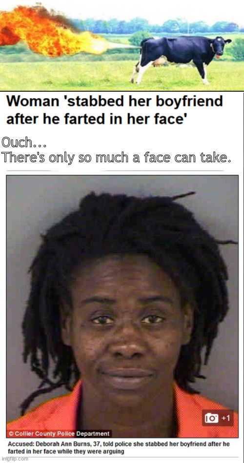 The Danger of Face Farting | Ouch...
There's only so much a face can take. | image tagged in memes,dark humoe | made w/ Imgflip meme maker