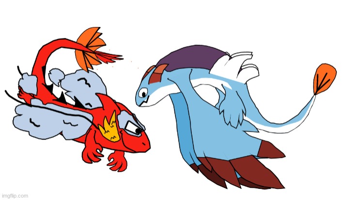 The 2 sudo legendaries im making (one is a chinese dragon and another the Glaucus atlanticus | image tagged in pokemon | made w/ Imgflip meme maker