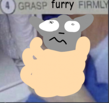 Grasp furry firmly Blank Meme Template