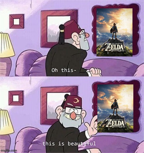 It glorious | image tagged in oh this this beautiful blank template,zelda | made w/ Imgflip meme maker