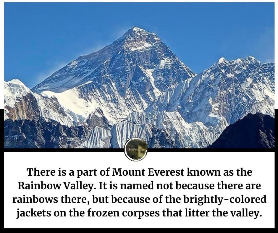 Mount Everest rainbow valley Blank Meme Template
