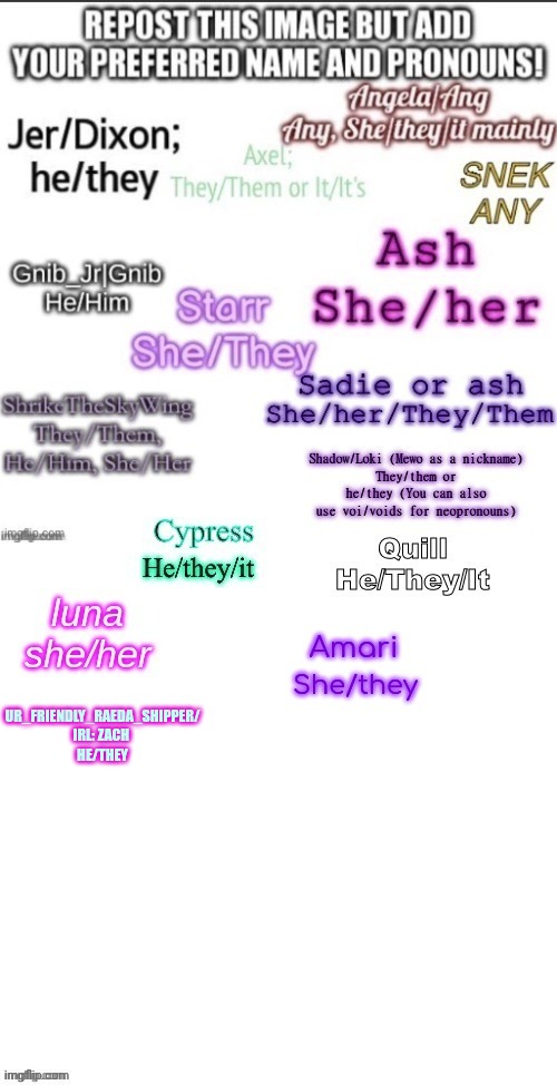 : ) | UR_FRIENDLY_RAEDA_SHIPPER/ IRL: ZACH 
HE/THEY | made w/ Imgflip meme maker