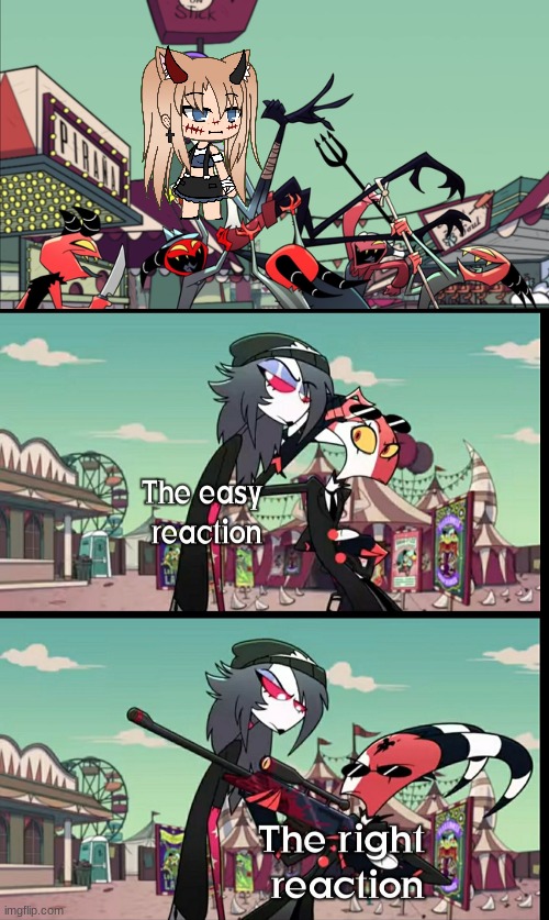 The Easy Reaction vs The Right Reaction | image tagged in the easy reaction vs the right reaction | made w/ Imgflip meme maker