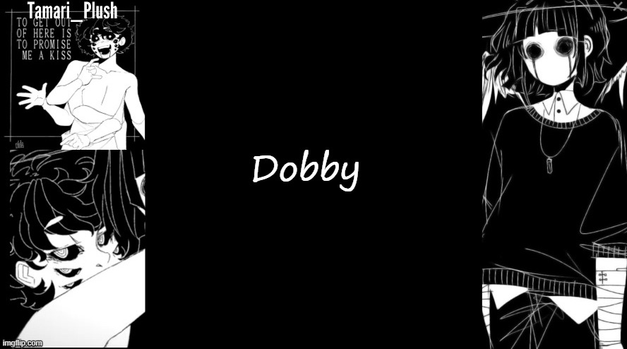 Tamari_Plush Annoucnment temp | Dobby | image tagged in tamari_plush annoucnment temp | made w/ Imgflip meme maker