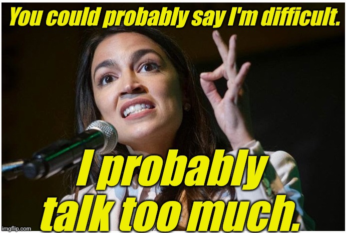 aoc could be laughing 65% more of the time. - Imgflip