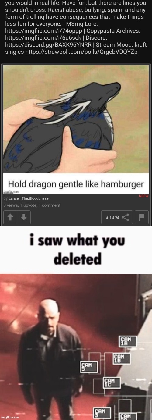 image tagged in i saw what you deleted | made w/ Imgflip meme maker