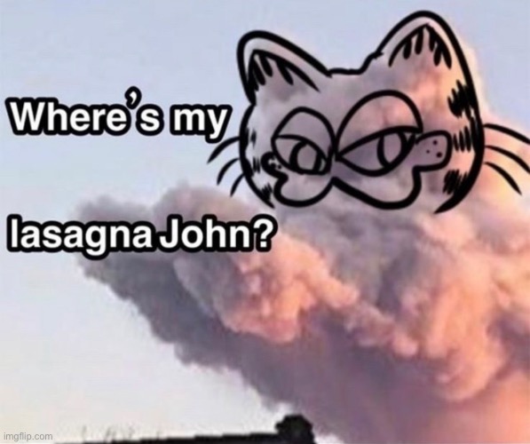 image tagged in cloud,garfield,yes | made w/ Imgflip meme maker