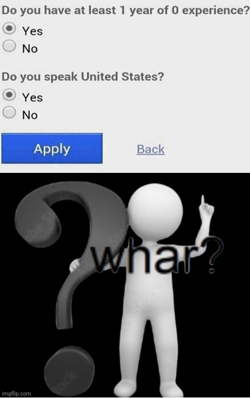 Hmmmmm | image tagged in whar,you had one job,memes,united states,survey,experience | made w/ Imgflip meme maker