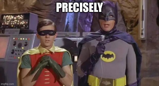 Precisely Batman | PRECISELY | image tagged in precisely batman | made w/ Imgflip meme maker