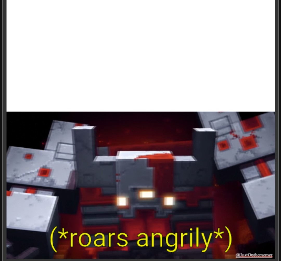 High Quality (*roars angrily*) Blank Meme Template