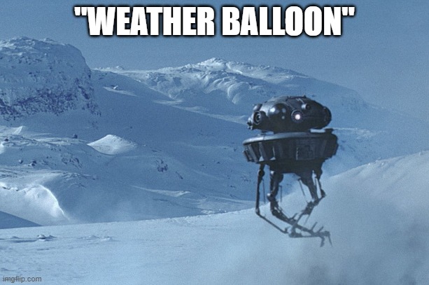 "WEATHER BALLOON" | made w/ Imgflip meme maker