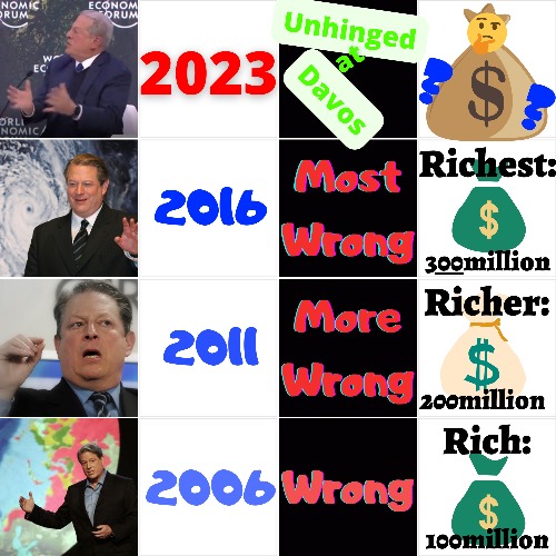 The Peter Gore Principle | image tagged in al gore,peter principle,climate grift,evcg images,world economic forum,exposing elitists | made w/ Imgflip meme maker