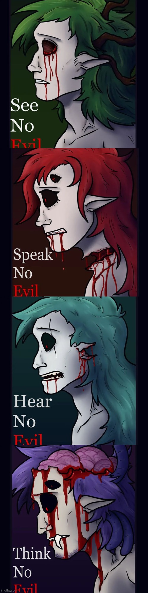(i found this on Google) do no evil. | image tagged in cult of the lamb,repost,oh wow are you actually reading these tags,drawing,body horror | made w/ Imgflip meme maker