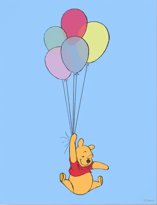 Pooh balloon Chinese Xi Blank Meme Template