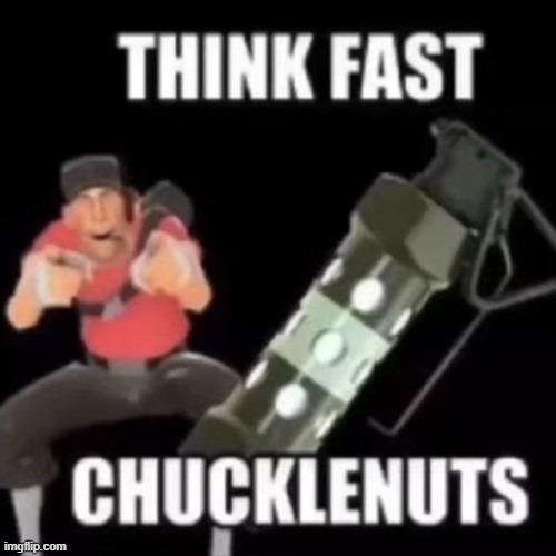 think fast chucklenuts | image tagged in think fast chucklenuts | made w/ Imgflip meme maker