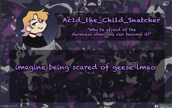 . | imagine being scared of geese lmao | made w/ Imgflip meme maker