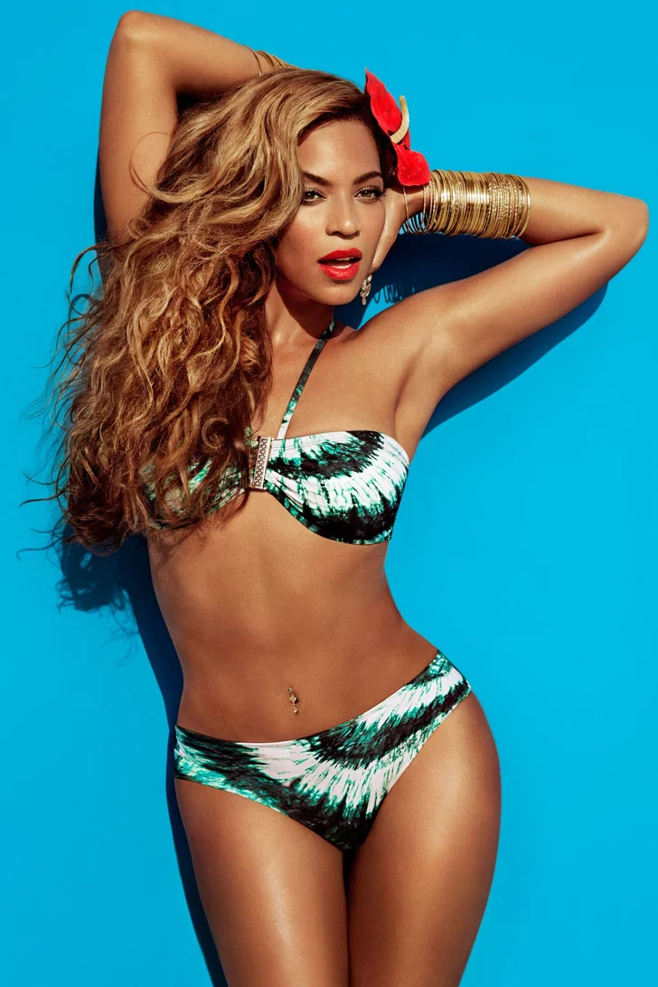 High Quality Beyonce in a bikini sexy Blank Meme Template