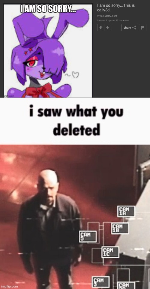 haha I saw what he deleted | image tagged in i saw what you deleted | made w/ Imgflip meme maker