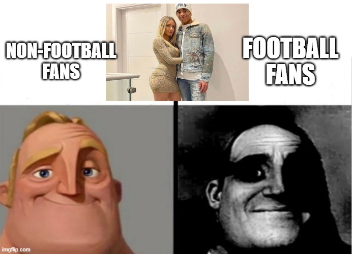 if yk yk | NON-FOOTBALL FANS; FOOTBALL FANS | image tagged in teacher's copy | made w/ Imgflip meme maker