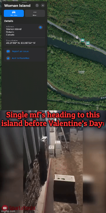 Too true unfortunately | Single mf’s heading to this island before Valentine’s Day: | image tagged in gifs,memes,funny,true story,relatable memes,valentines day | made w/ Imgflip video-to-gif maker