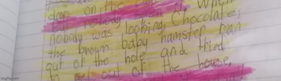 oh hell i wrote about my hamster that ran away | made w/ Imgflip meme maker