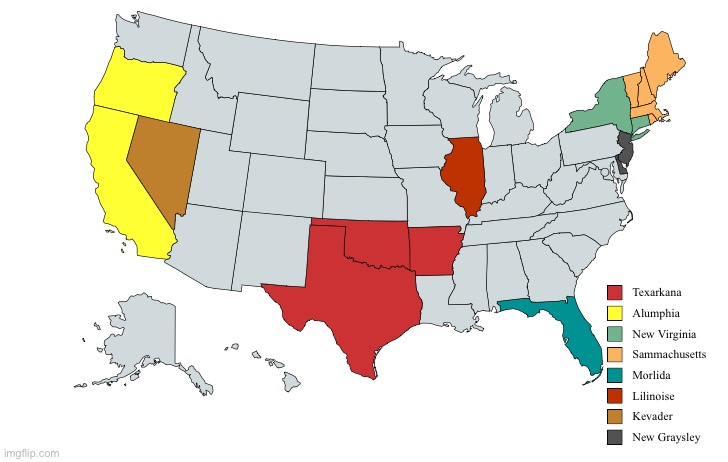 What each MSMG state represents so far | made w/ Imgflip meme maker