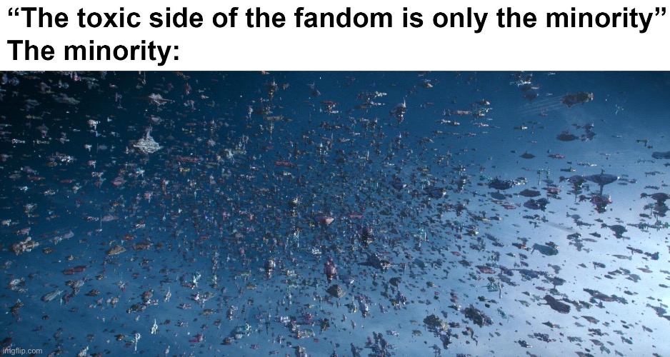 name the fandom | image tagged in repost,toxic,fandom,memes,funny,star wars | made w/ Imgflip meme maker