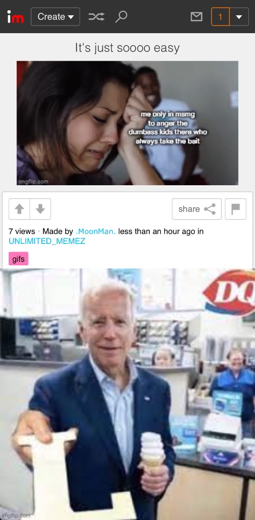 Ratio | image tagged in joe holding the letter l | made w/ Imgflip meme maker