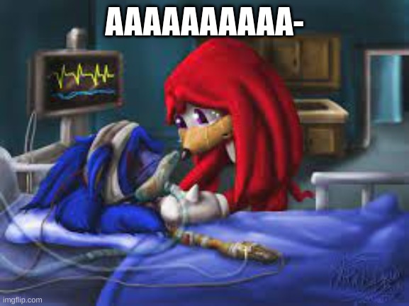 Sonic hospital bed | AAAAAAAAAA- | image tagged in sonic hospital bed | made w/ Imgflip meme maker
