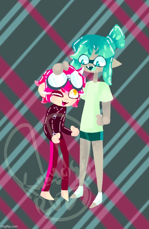 Two of mine and nois splatoon ocs | made w/ Imgflip meme maker