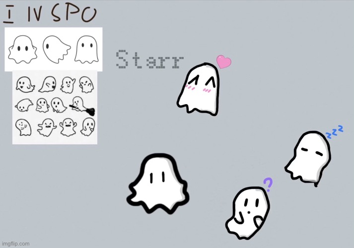 lil ghostie’s I drew! (Would have drawn more expect my motivation left the chat) | made w/ Imgflip meme maker