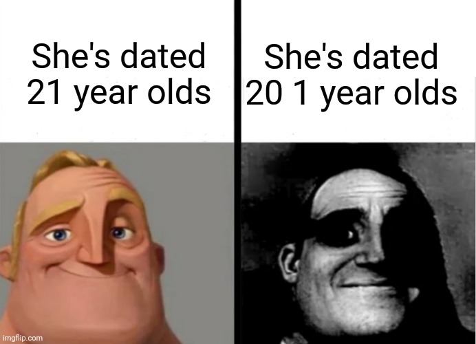 Teacher's Copy | She's dated 21 year olds; She's dated 20 1 year olds | image tagged in teacher's copy | made w/ Imgflip meme maker