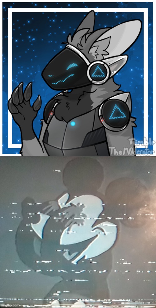 The protogen was so cringe, mickey plucked his eyes out | image tagged in mickey plucking his eyes out,anti furry | made w/ Imgflip meme maker