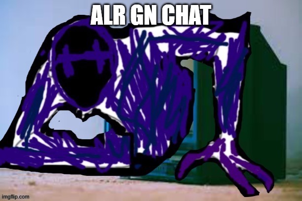 ill be on in the morning | ALR GN CHAT | image tagged in glitch tv | made w/ Imgflip meme maker