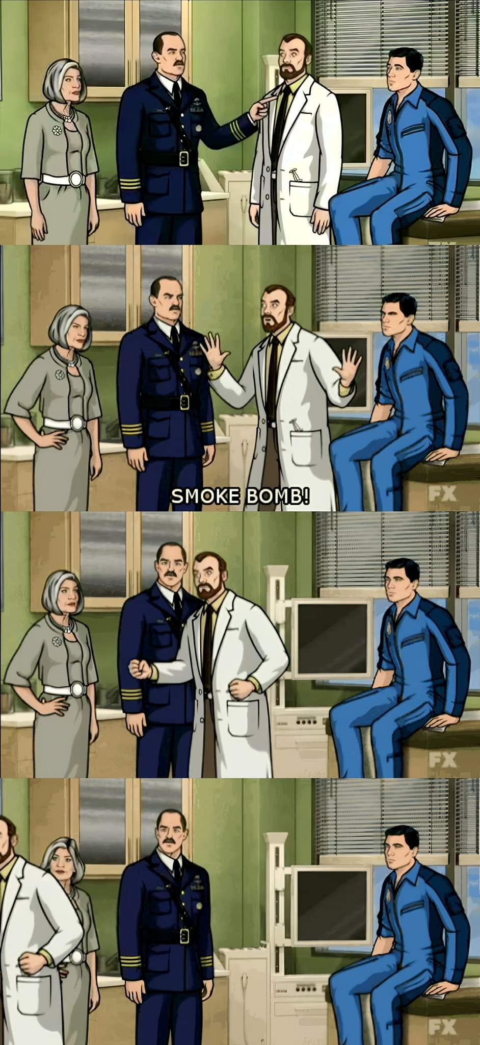 High Quality Archer Krieger doctor exam Blank Meme Template