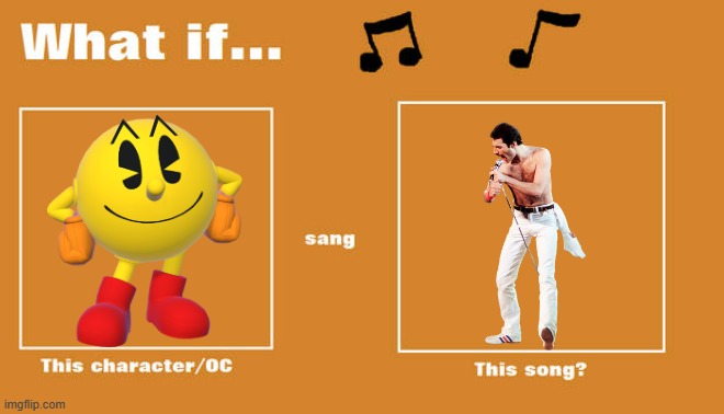 if pac man sung don't stop me now | image tagged in what if this character - or oc sang this song,queen,pac man,70s songs | made w/ Imgflip meme maker