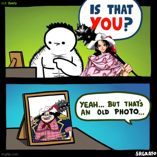 She'd say no | image tagged in is that you yeah but that's an old photo,one piece | made w/ Imgflip meme maker
