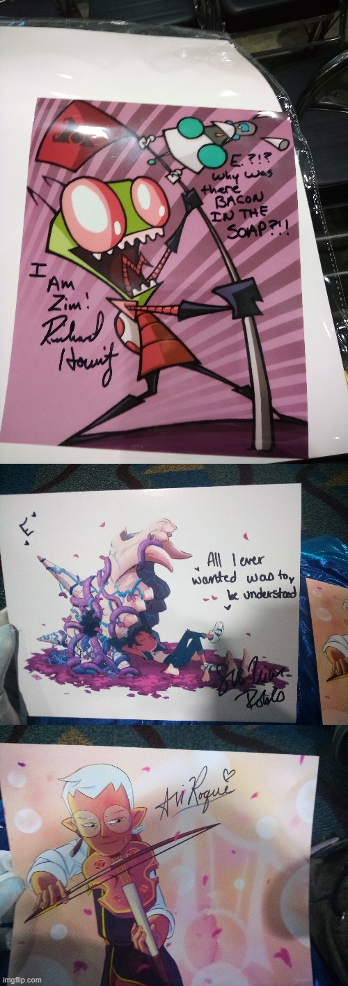 Autographs I got at Kami-Con :D | image tagged in kami con,convention,photo | made w/ Imgflip meme maker