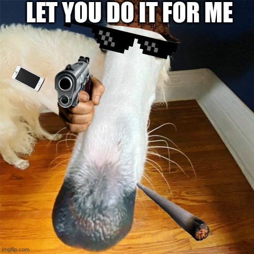 Let me do it for you... | LET YOU DO IT FOR ME | image tagged in let me do it for you | made w/ Imgflip meme maker