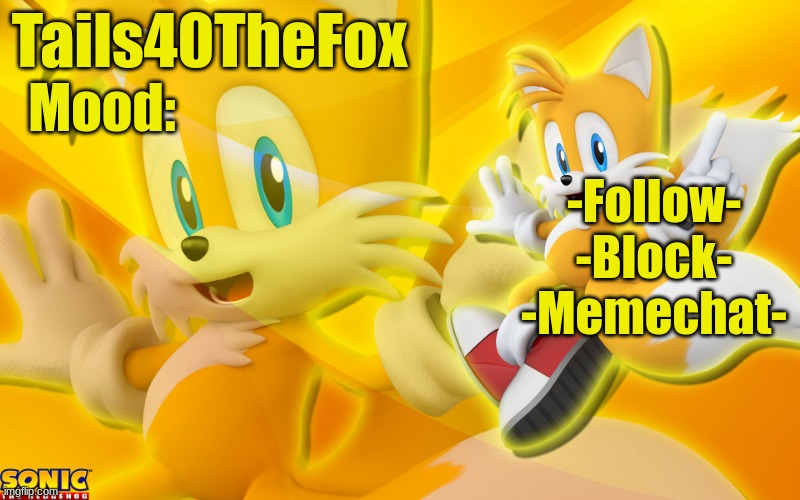 Tails The fox template Blank Meme Template
