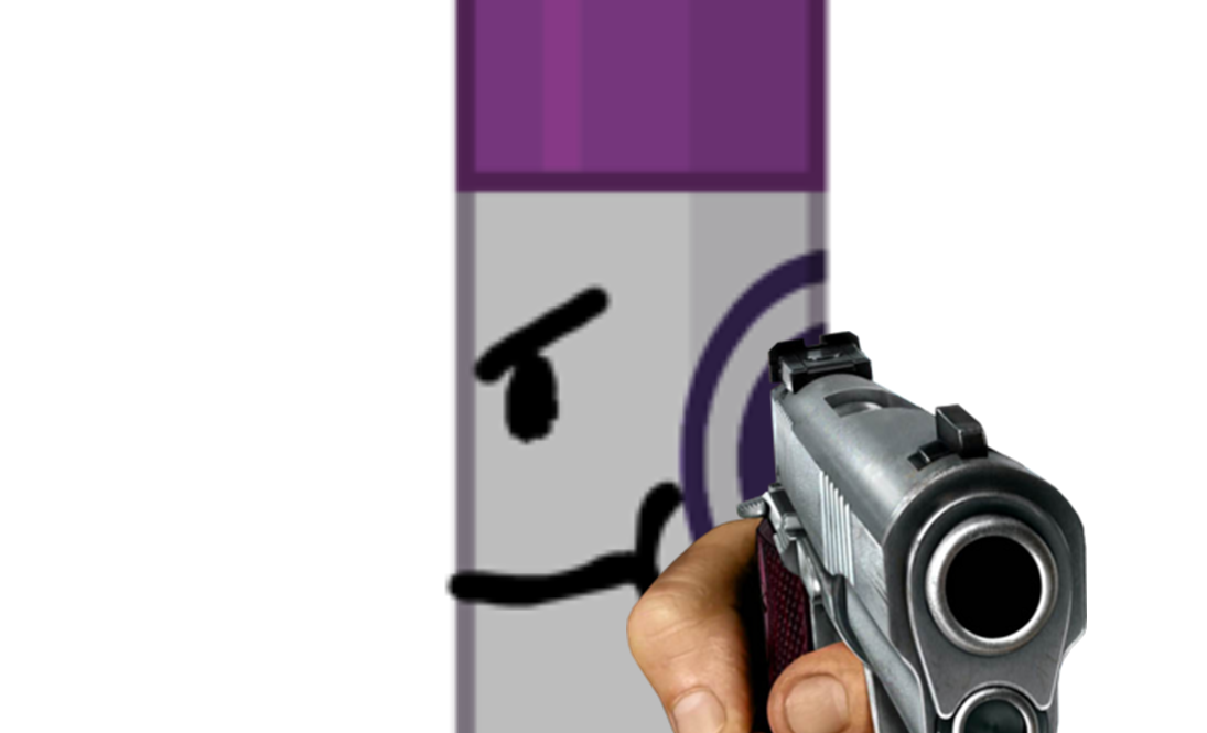 High Quality Dark Markery with a Gun Blank Meme Template