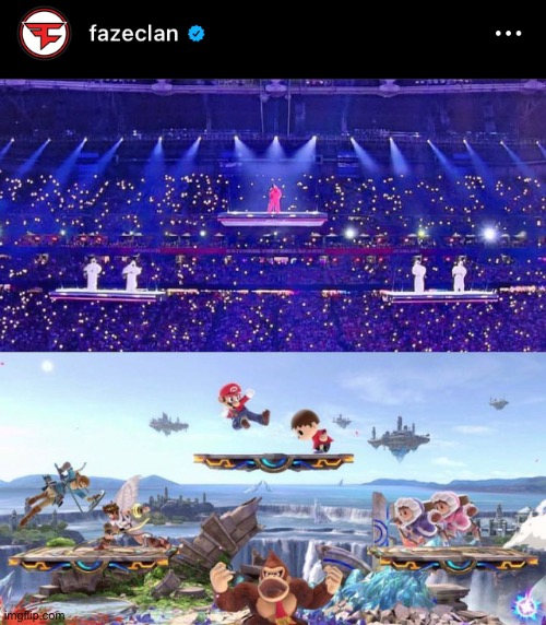 Faze Clan insta is fire | image tagged in memes,gaming,super bowl,rihanna,super smash bros,mario | made w/ Imgflip meme maker