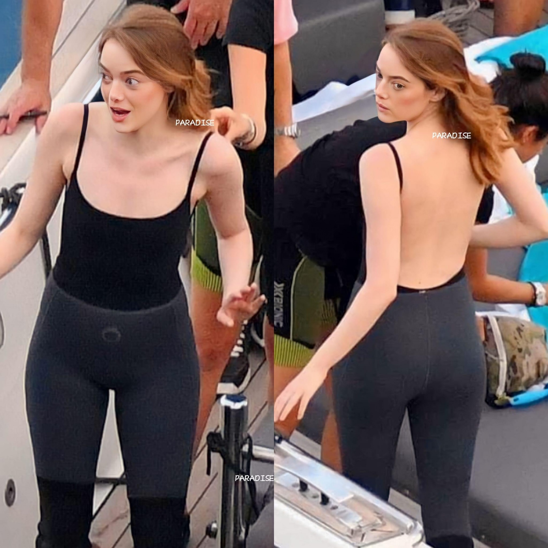 Emma Stone in very tight leggings (again) - 9GAG