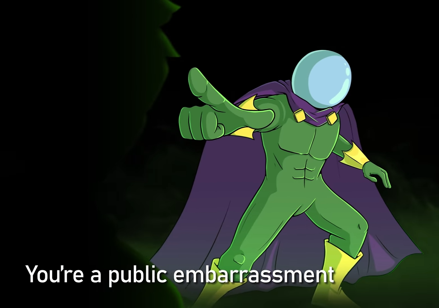 You're a public embarrassment Blank Meme Template